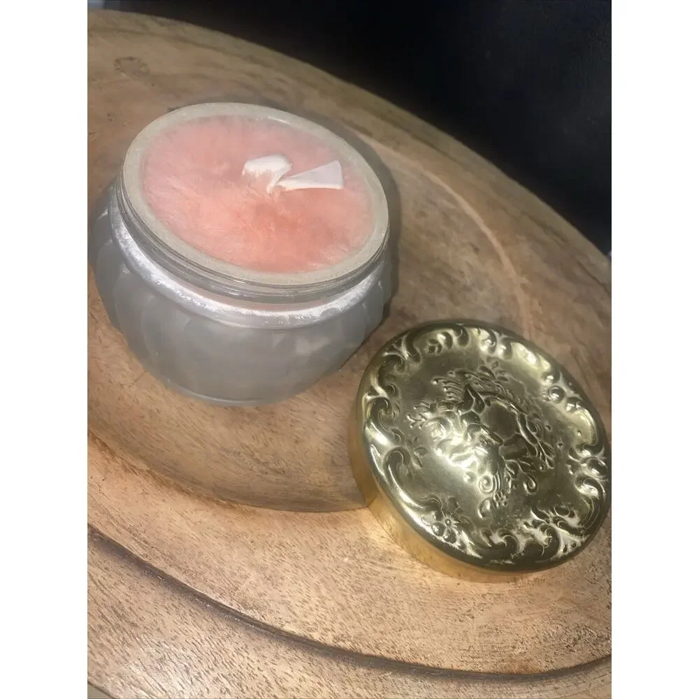 VINTAGE ESTEE LAUDER Re-Nutriv Face Powder Shell Jar, EMPTY, COLLECTIBLE 3 oz